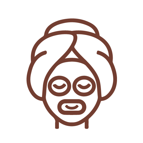 Icono de mascarillas, faciales e hydrafaciales